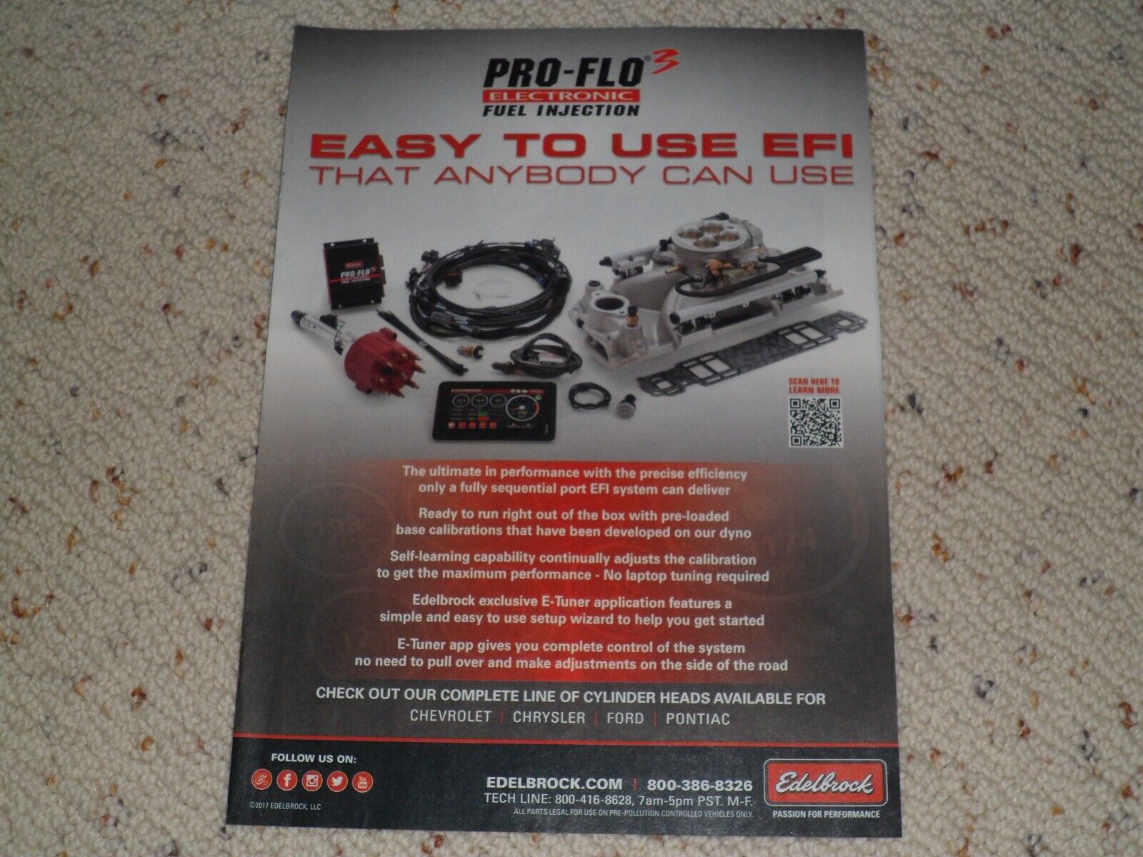 2017 EDELBROCK PRO-FLO ELECTRONIC FUEL INJECTION AD / ARTICLE