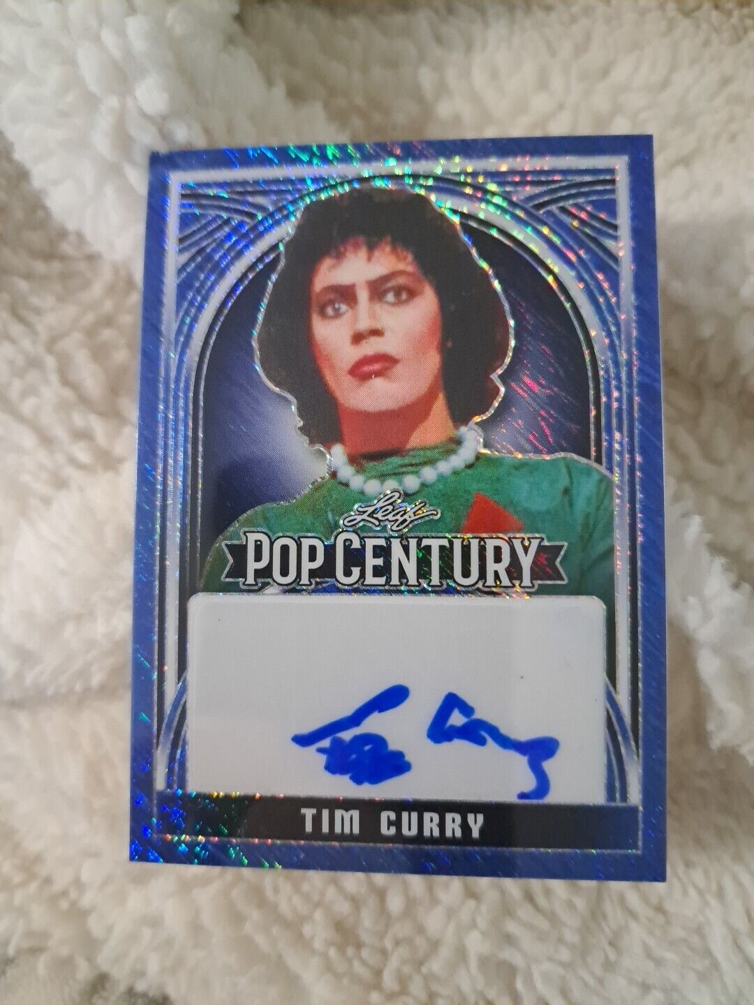 TIM CURRY 2 OF 5   2024 Leaf Metal Pop Century TIM CURRY Auto Crystal Blue RARE