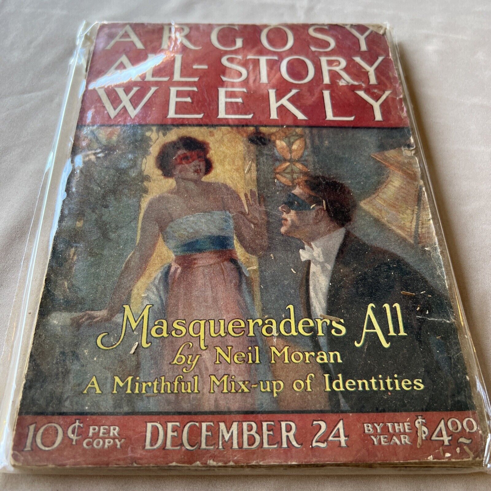 Argosy All-Story Weekly December 24 1921 Masqueraders All