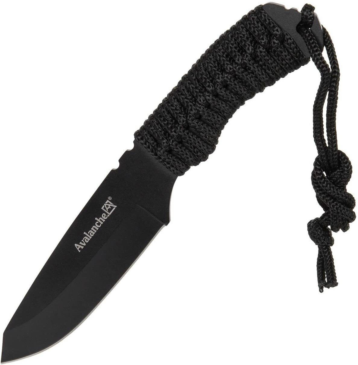 NEW Avalanche Rope Handle Camping Knife 4” Blade Stainless Steel 