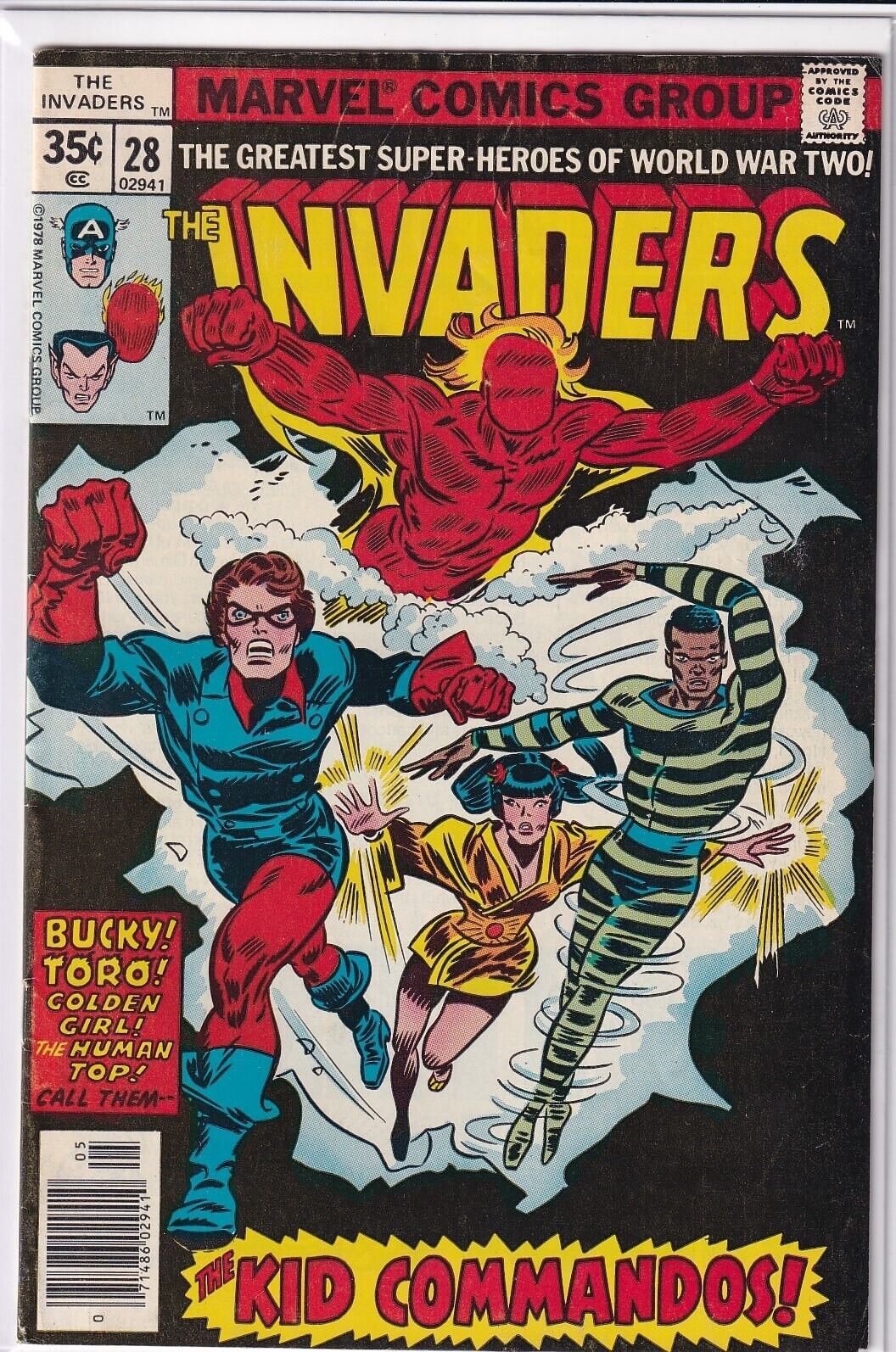 36956: Marvel Comics INVADERS #28 VF Grade