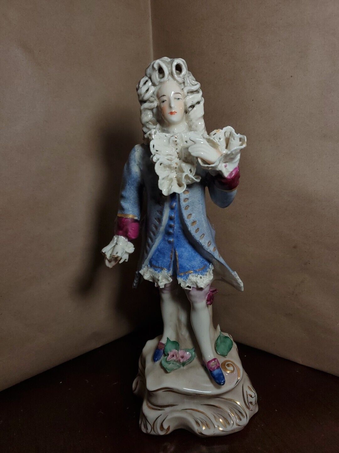 Vintage Cordey Porcelain French Rococo Man Figurine Statue 5041 Signed Numbered