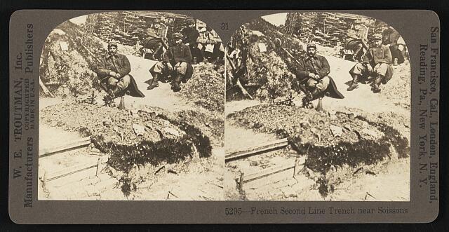 Photo:French second line trench near Soissons 1