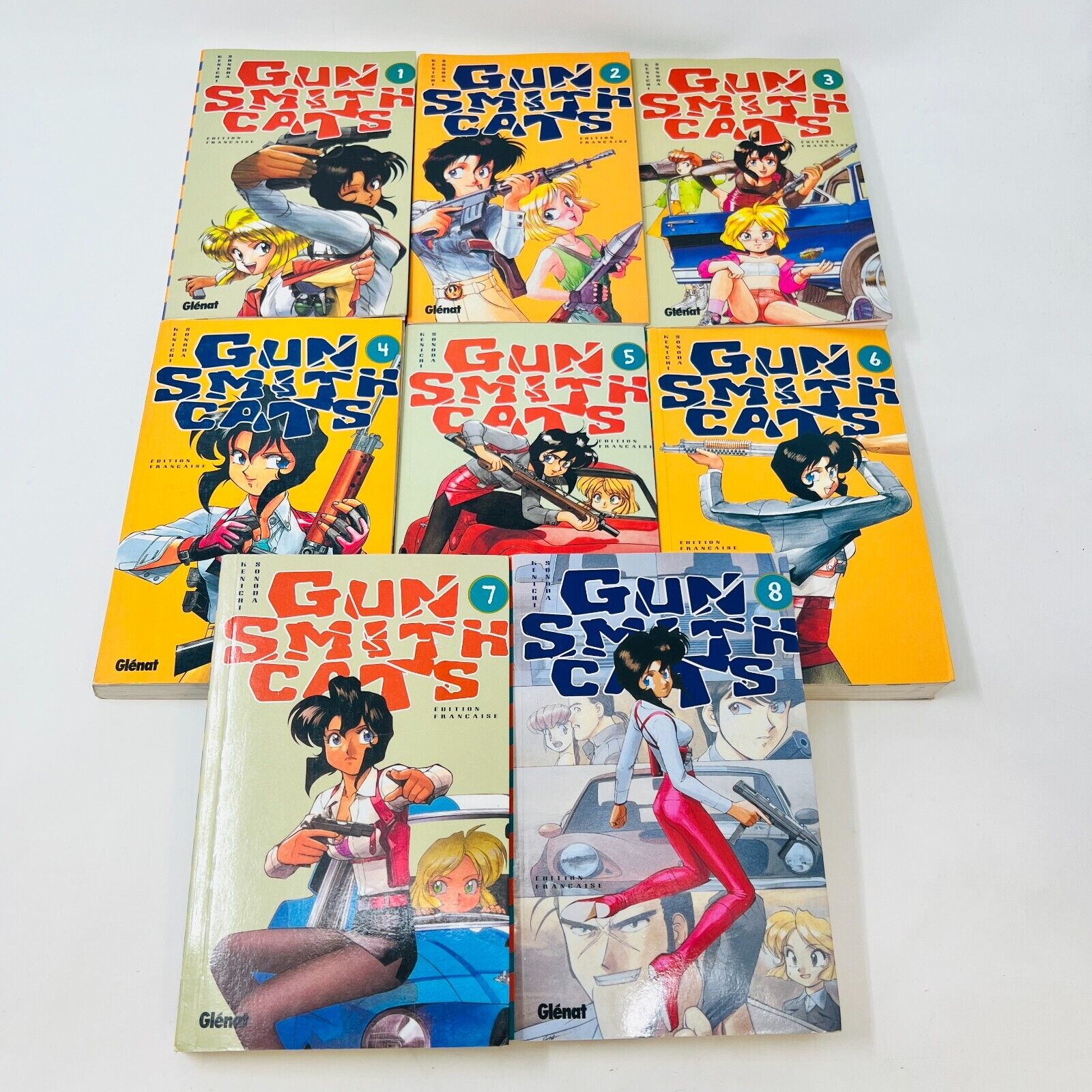 Gunsmith Cats #1-8 de Kenichi Sonoda Série Glénat Complète Français Lot Mangas