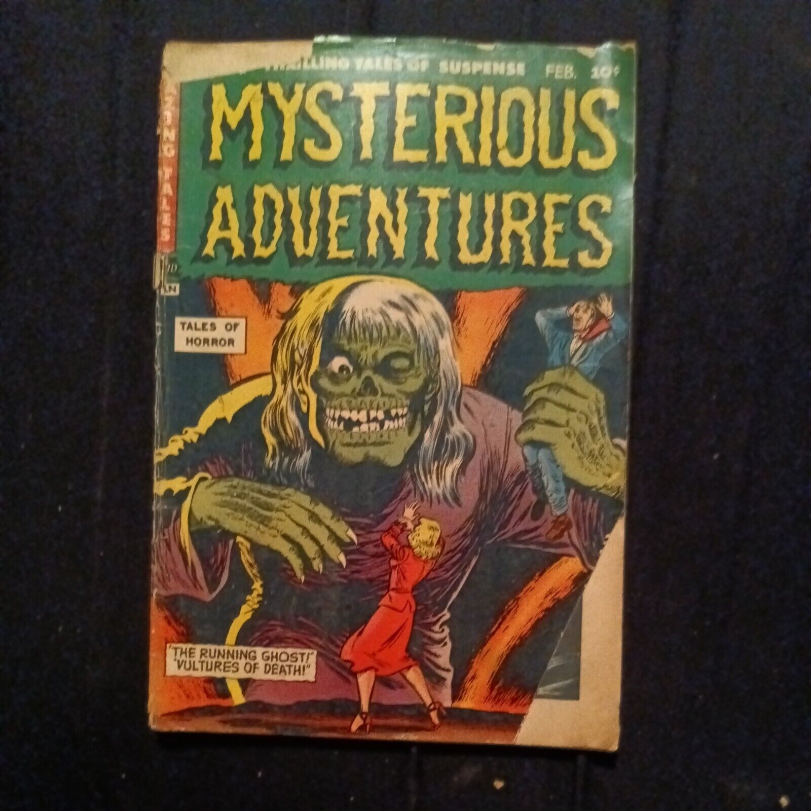 Mysterious Adventures #12 Pre Code Horror story comics 1953 golden age terror cv