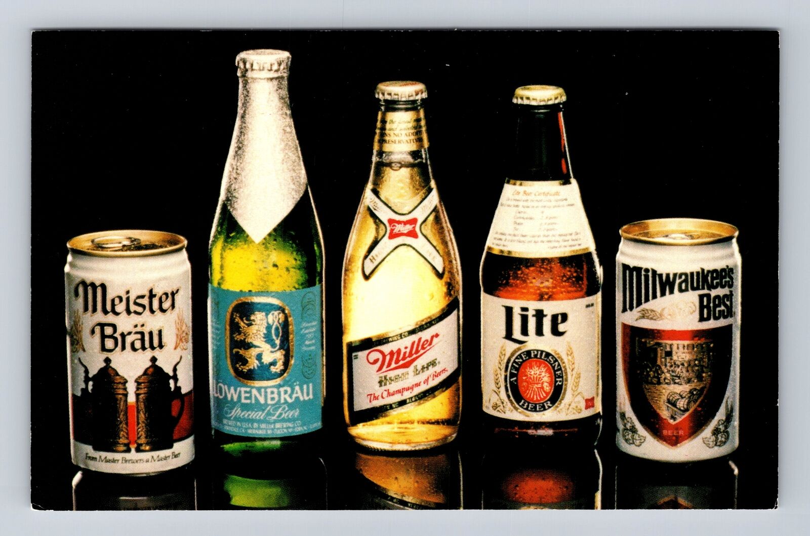 Milwaukee WI-Wisconsin, Beer Brewed in U.S.A by Miller Co, Vintage Postcard