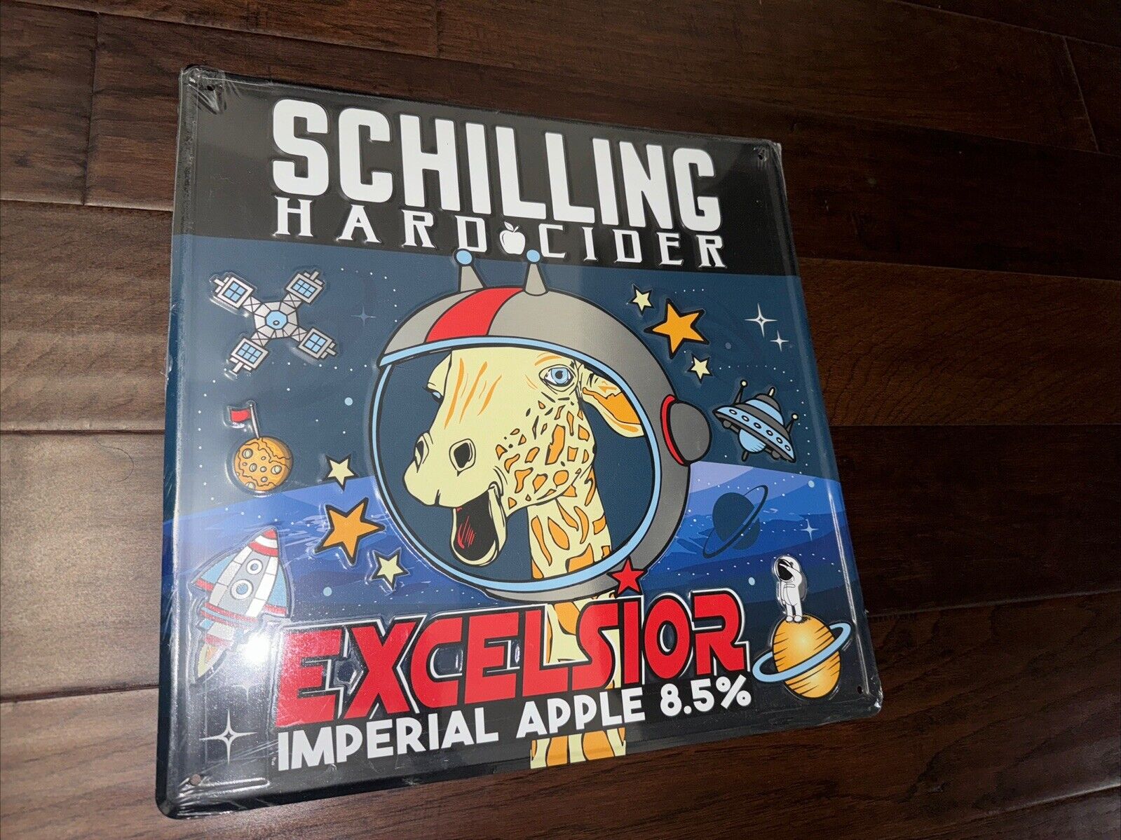 Schilling Hard Cider Metal Sign Excelsior Imperial Apple 8.5% Brand New.