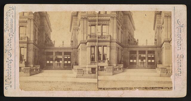 Photo:Entrance to the Vanderbilt Mansion, Fifth Avenue, New York