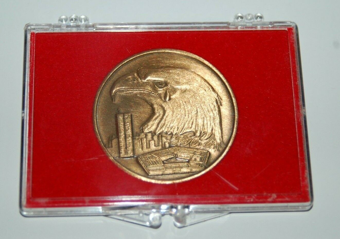 Memorial Crying Eagle Gold Token - Dedicated to the Victims of Sept. 11, 2001