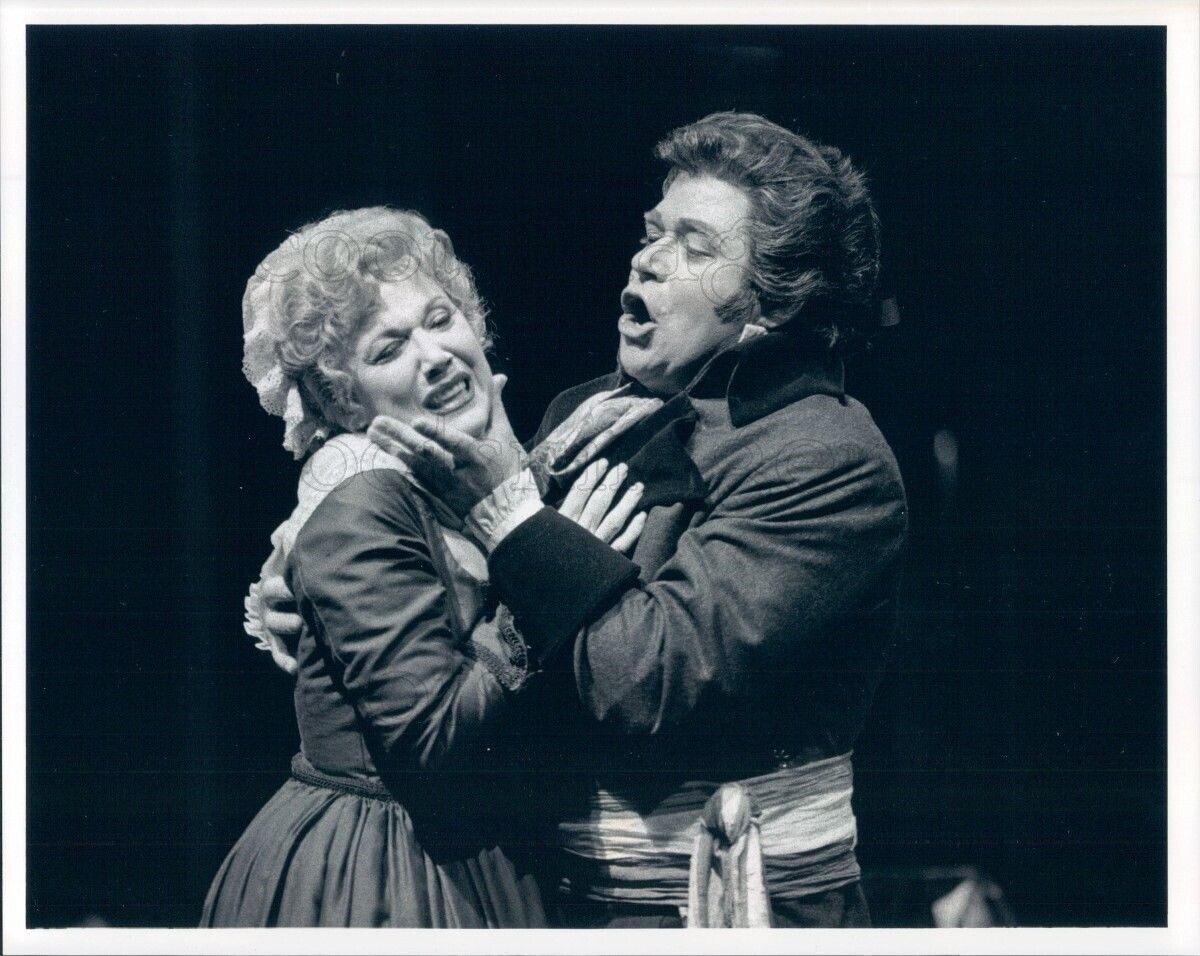 1996 Press Photo Richard Paul Fink & Diana Soviero Andrea Chenier Seattle Opera