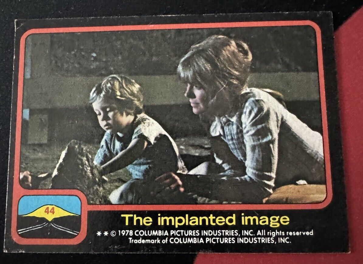 1978 Topps Close Encounters CE3K #44 The Implanted Image Vintage Classic Card