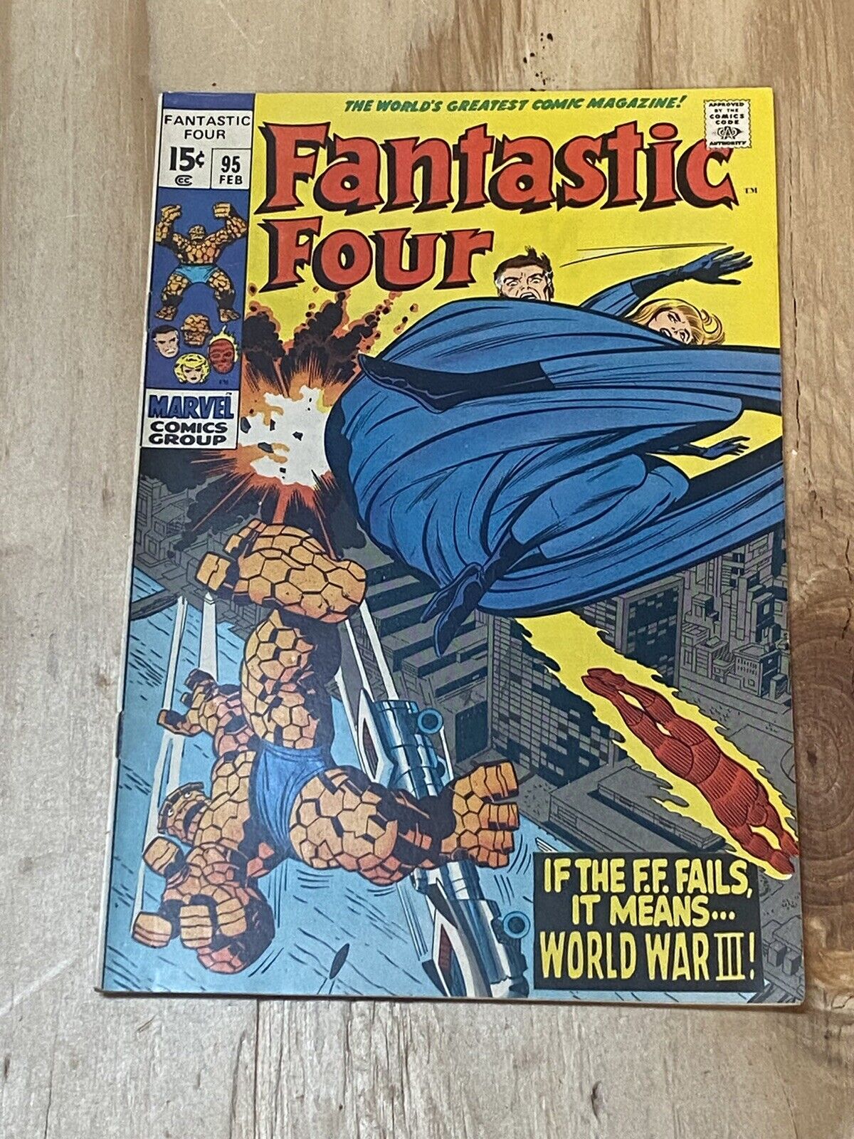 FANTASTIC FOUR 95, Marvel Comics Bronze Age 1970, Stan Lee, Jack Kirby