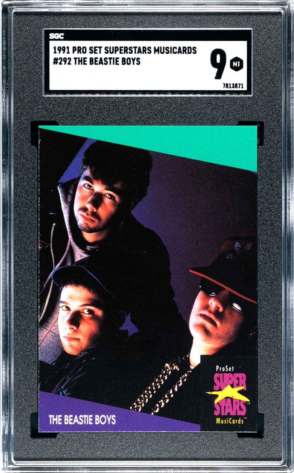 1991 PRO SET SUPERSTARS MUSICARDS THE BEASTIE BOYS #292 SGC 9, ONLY ONE GRADED