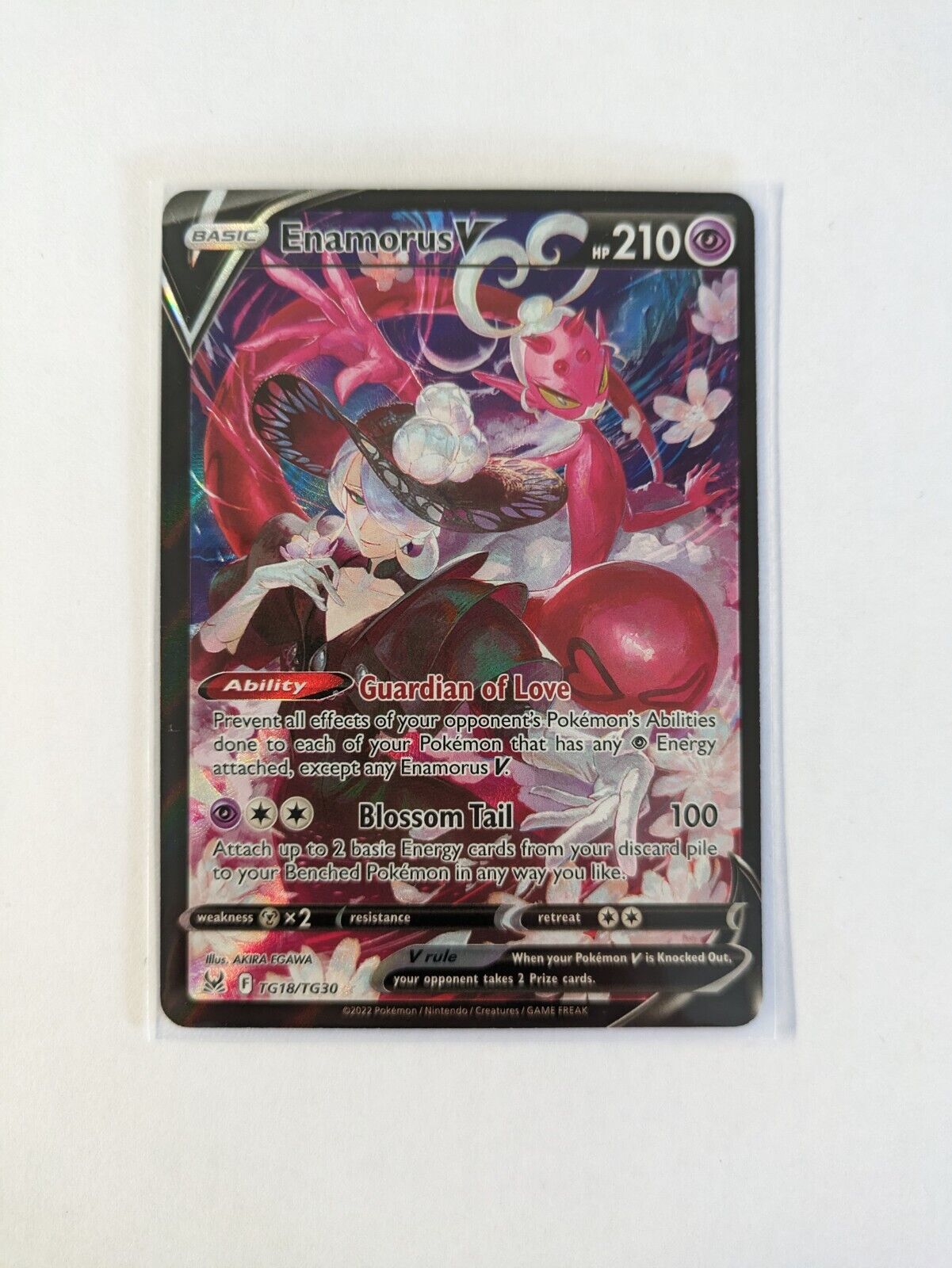 Pokemon - Enamorus V - TG18/TG30 - SWSH Lost Origin - Trainer Gallery Card