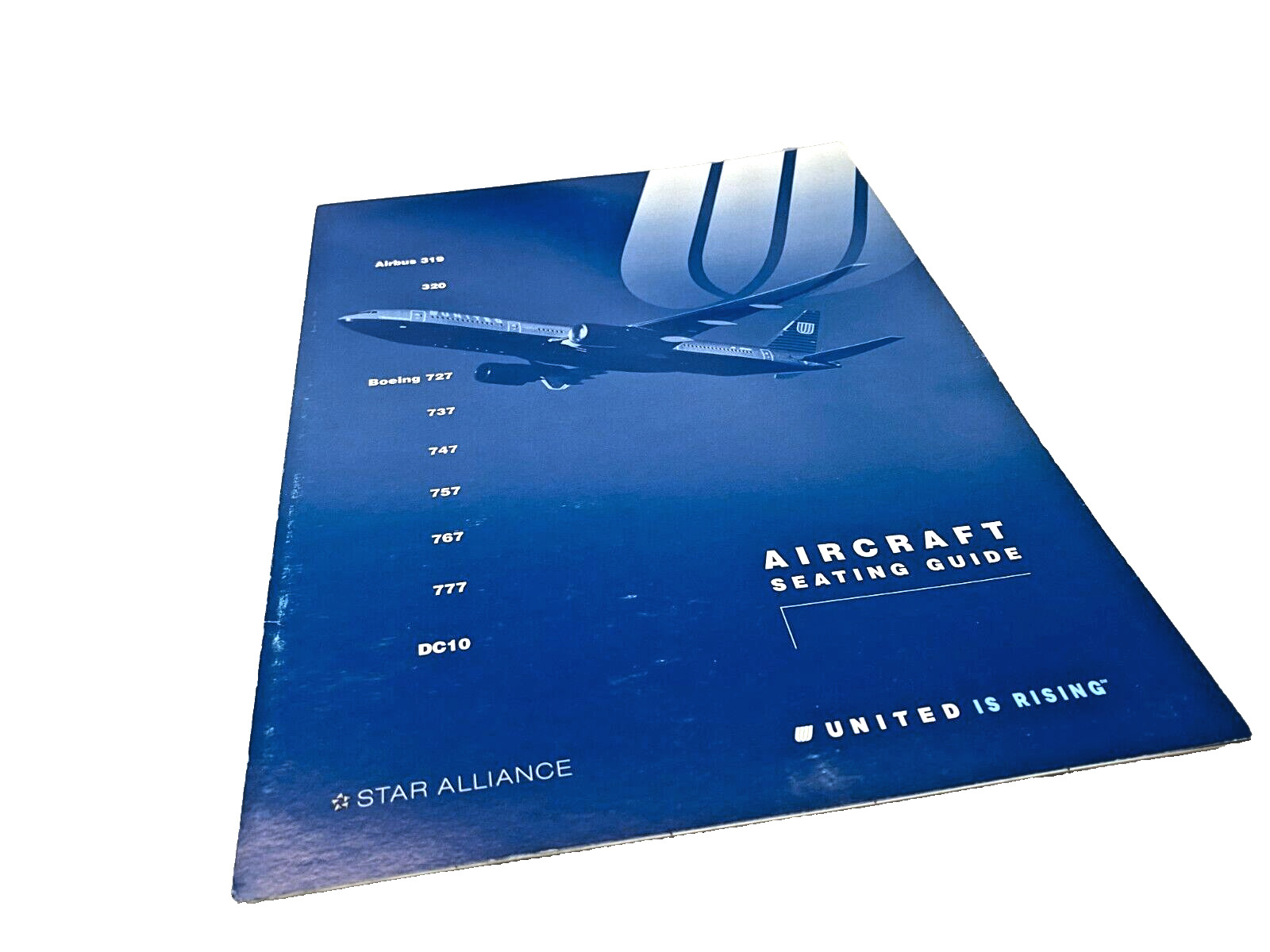 Vintage United Airlines 1998-1999 Aircraft Seating Configuration Guide /Brochure