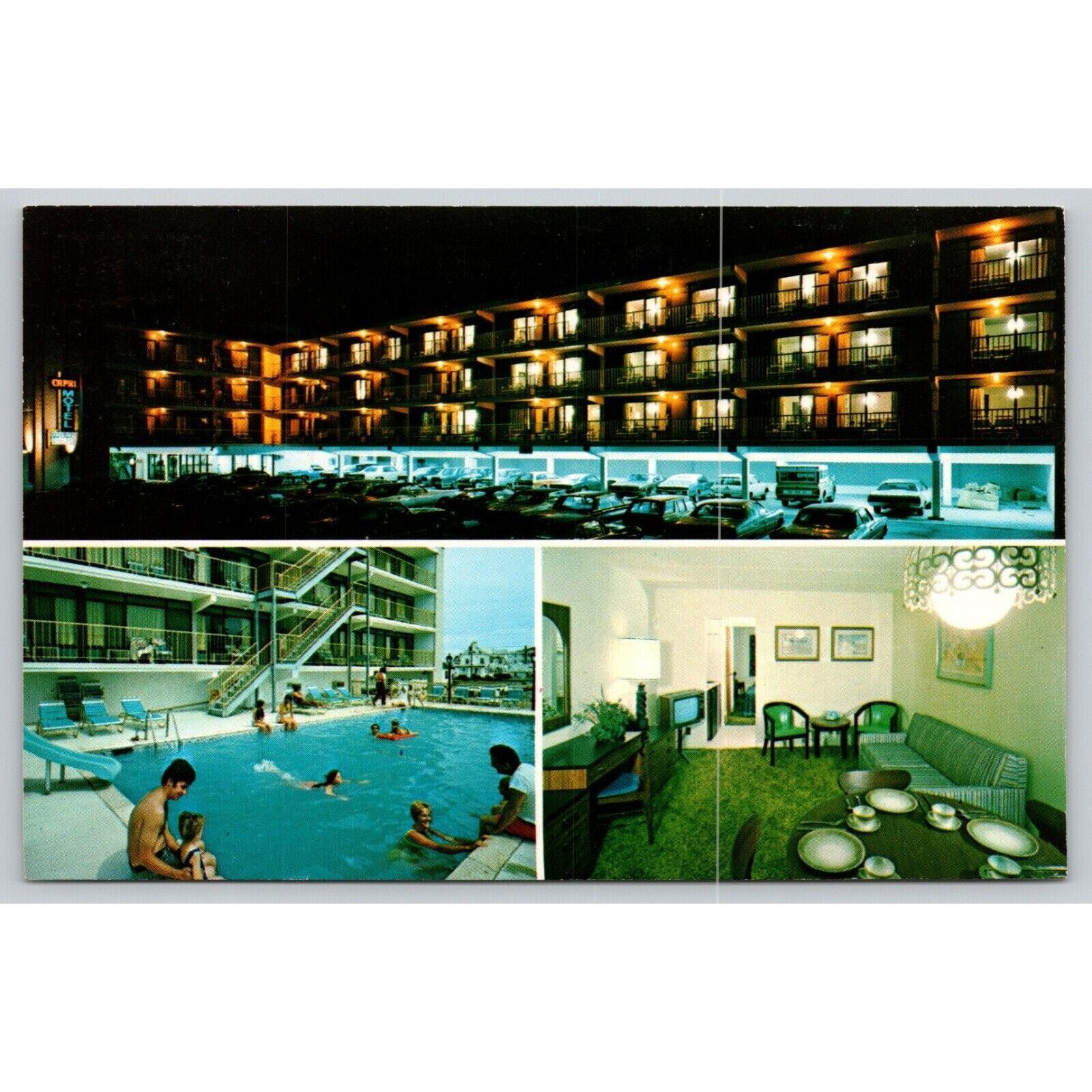 Postcard NJ Ocean City Capri Motel