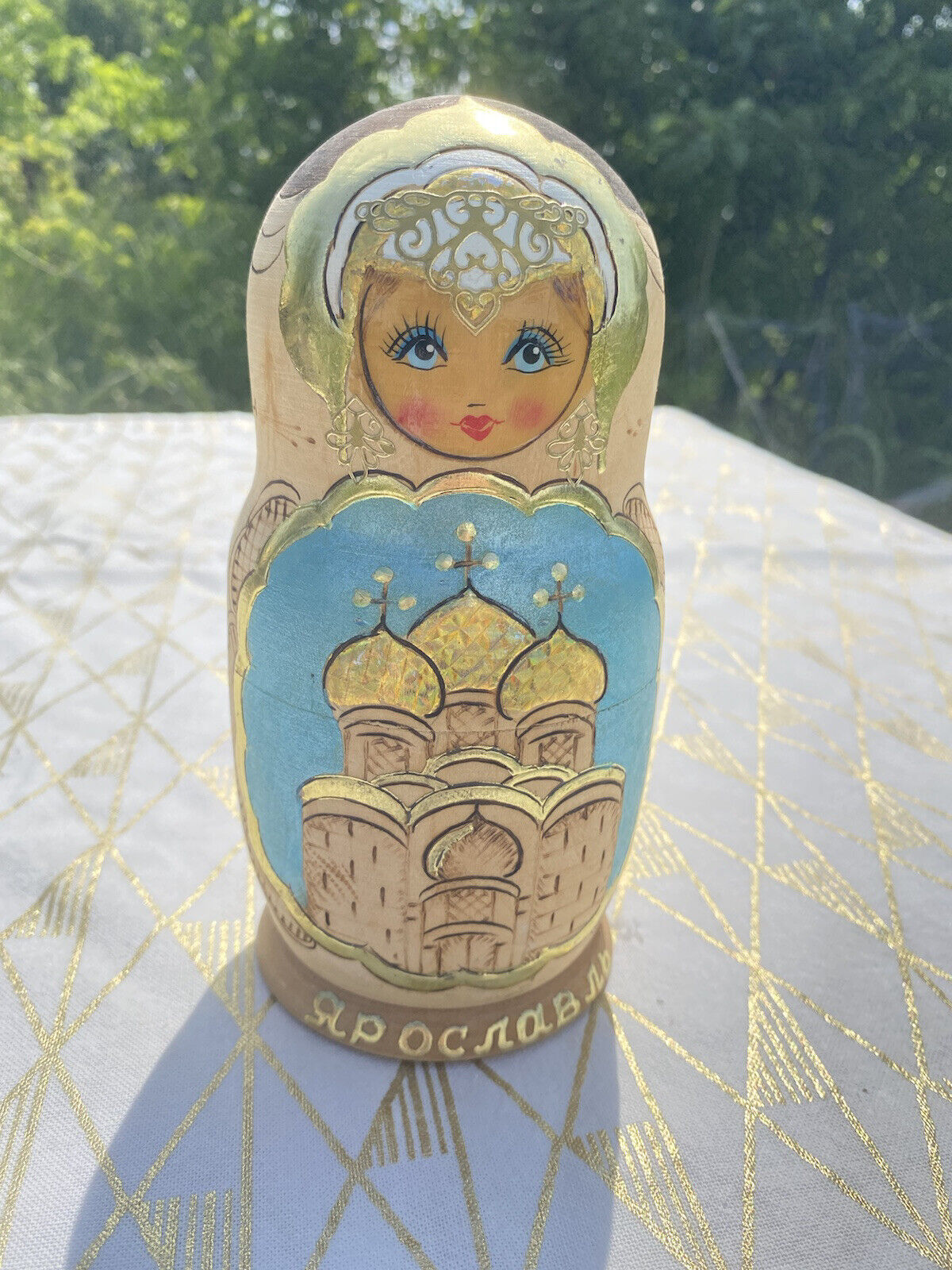 Genuine Russian Matryoshka / Yaroslavl The Assumption Cathedral / Nesting Dolls