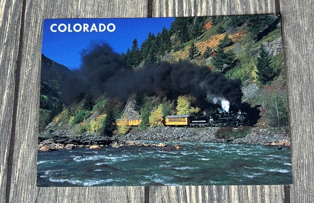 Vintage Colorado Durango And Silverton Narrow Gauge Railroad Postcard Souvenir 