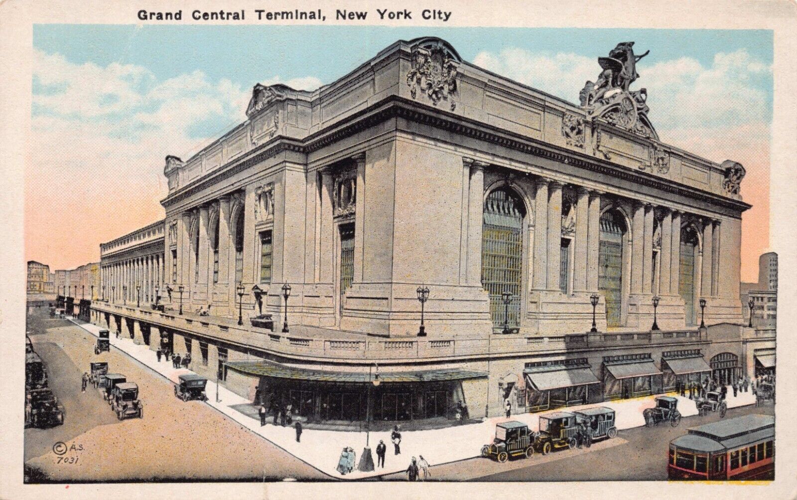 Grand Central Terminal 42nd Street New York City Cent. Lines Vtg Postcard CP357