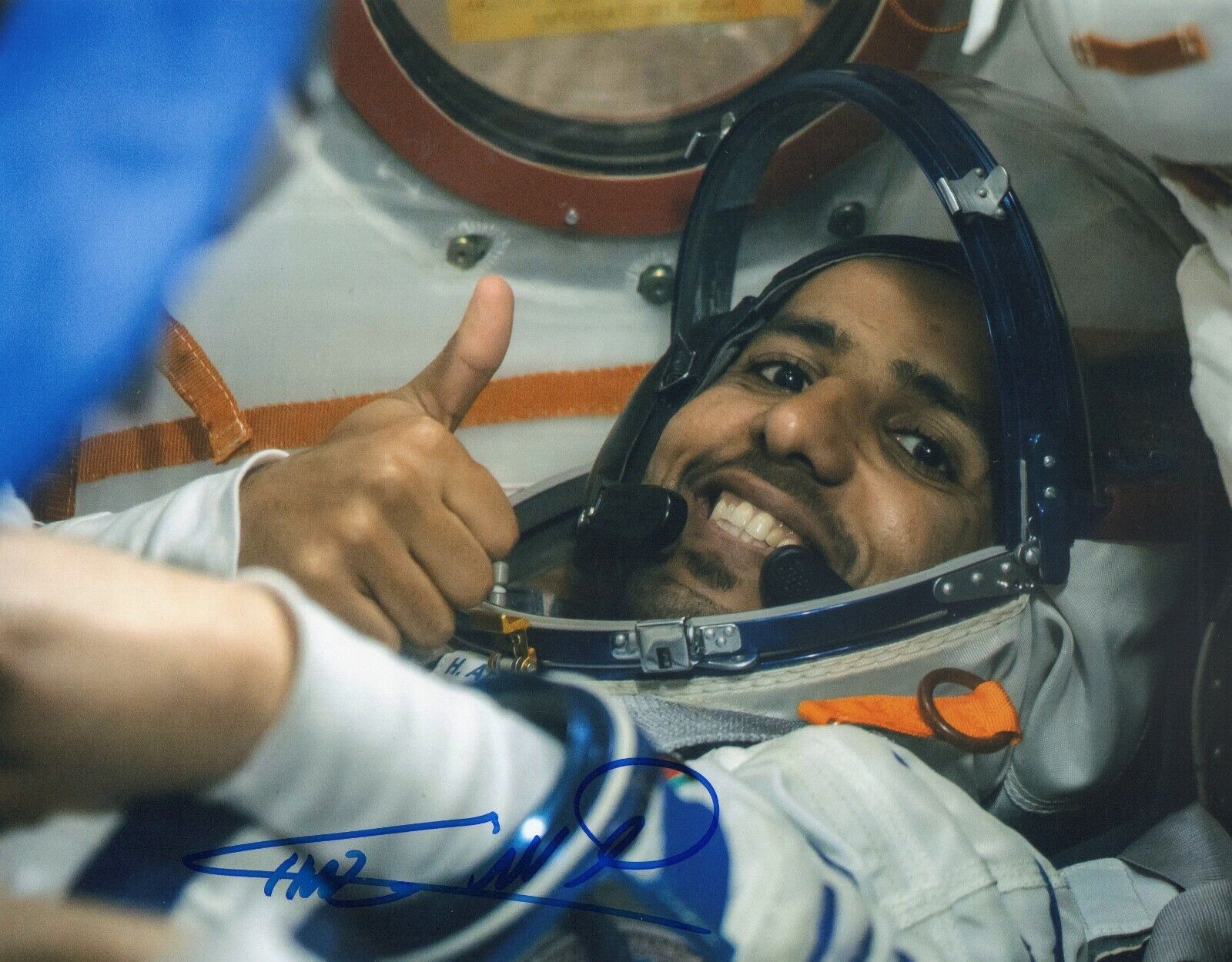 8x10 Original Autographed Photo of Emirati Astronaut Hazza Al Mansouri