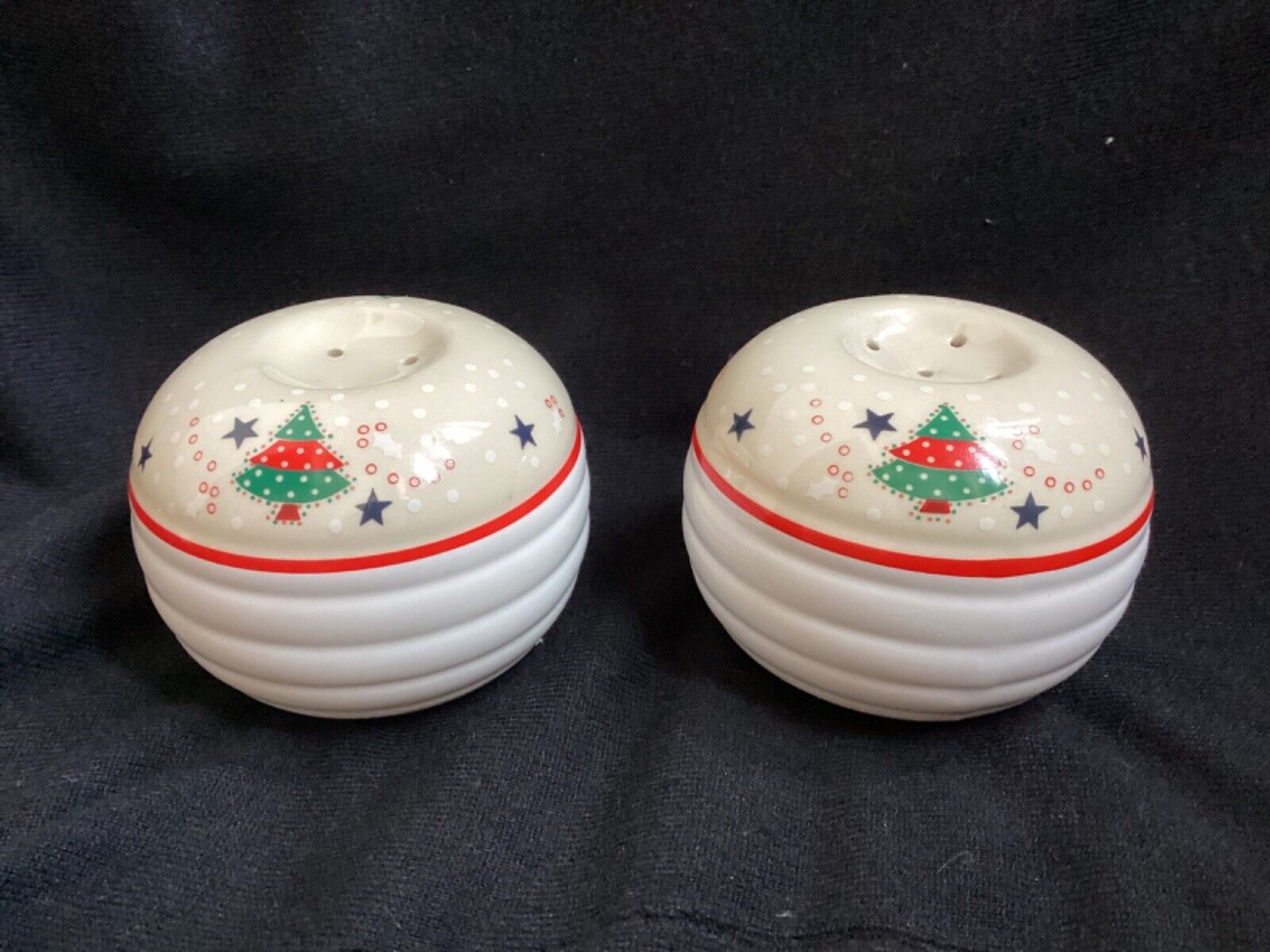 Vintage Epoch Christmas Holiday Joy Salt and Pepper Shakers