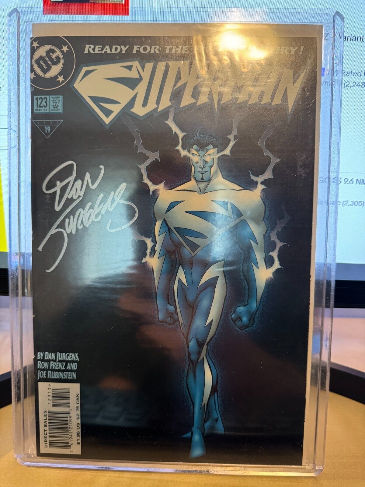 SIGNED Superman #123 DC Comics 1997 Glow in the Dark Cover (See Description)