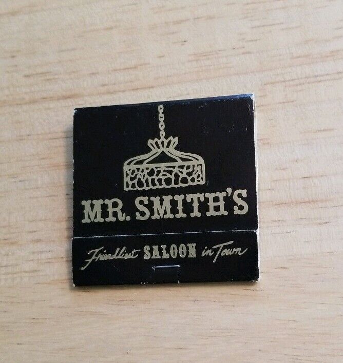 Vintage Matchbook Mr. Smith\'s Saloon Tysons Corner Virginia Leesburg Pike Bar VA