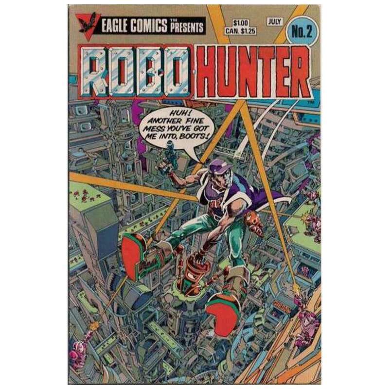Robo-Hunter #2 Eagle comics VF+ Full description below [n;