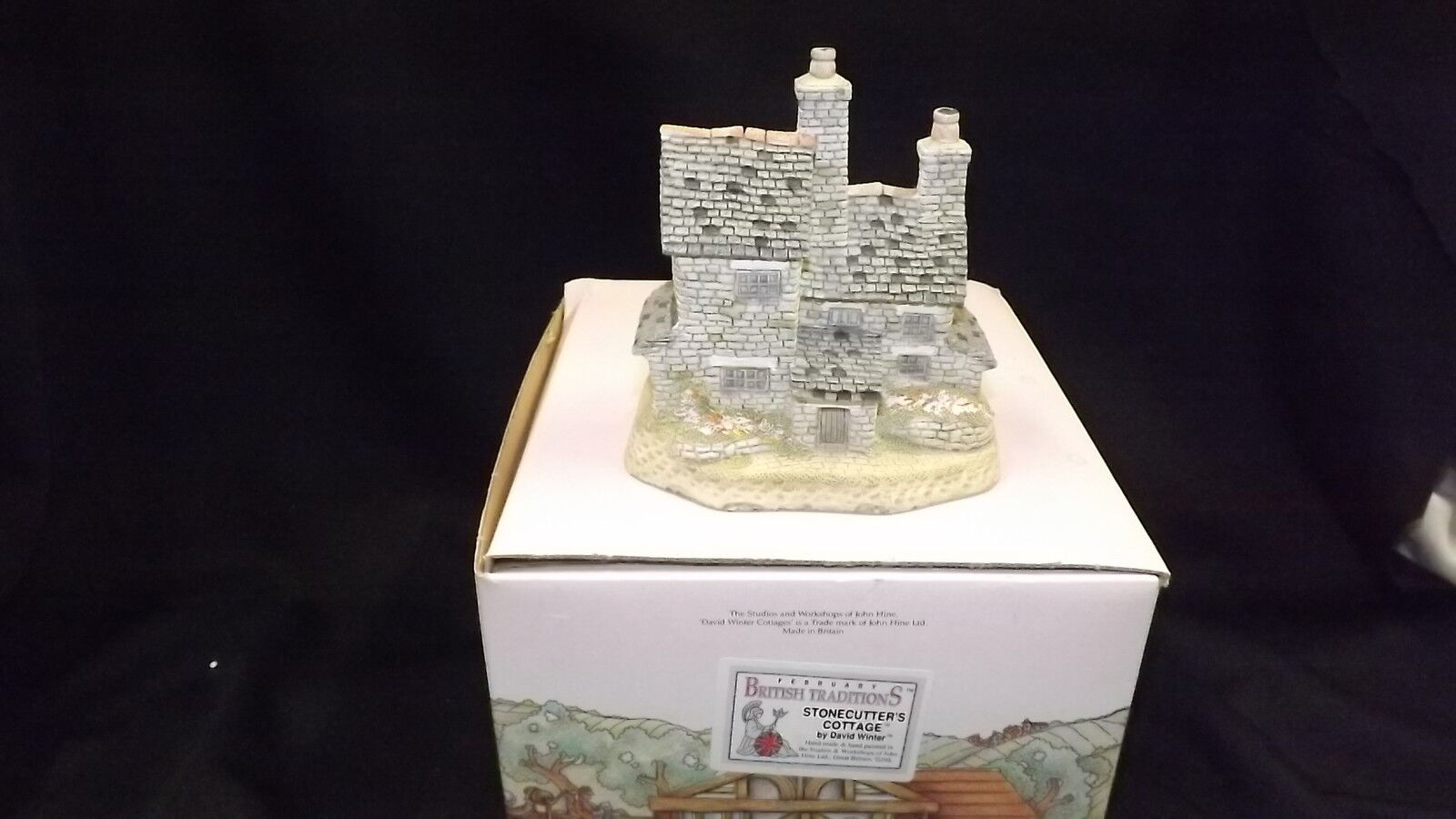 David Winters Cottages Stonecutters Cottage With Box & COA