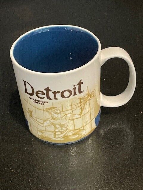 2012 Starbucks DETROIT Global Icon City Coffee Mug Cup  16oz