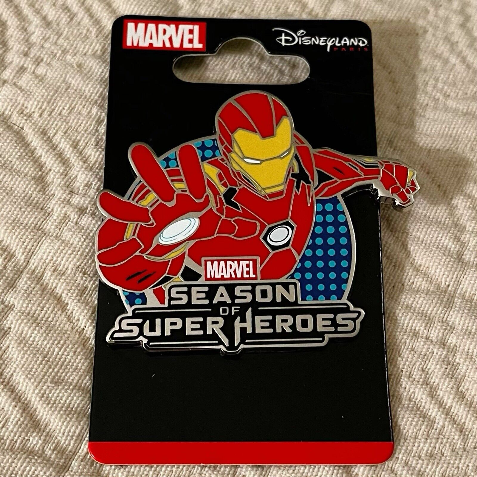 NEW ON CARD Disneyland Paris DLP Season of Super Heroes Iron Man 2020 Pin
