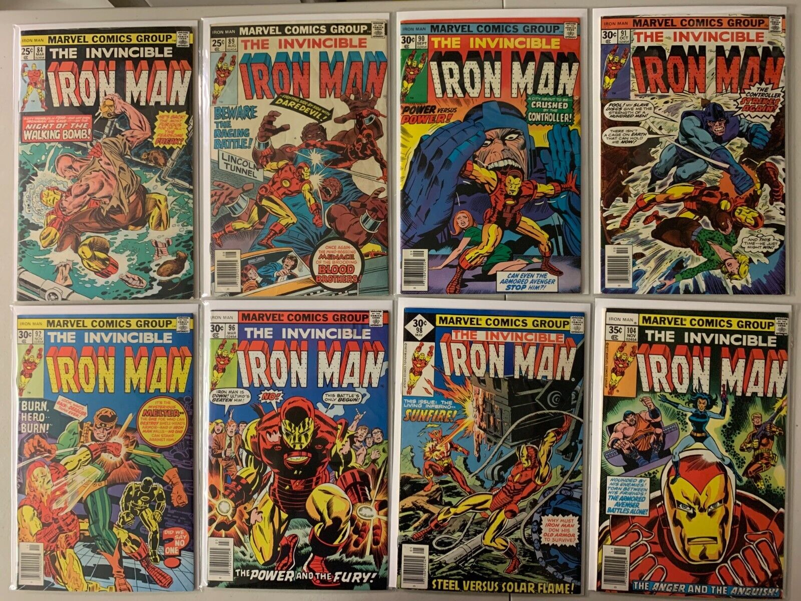 Iron Man comics lot #84-129 20 diff avg 6.0 (1976-79)