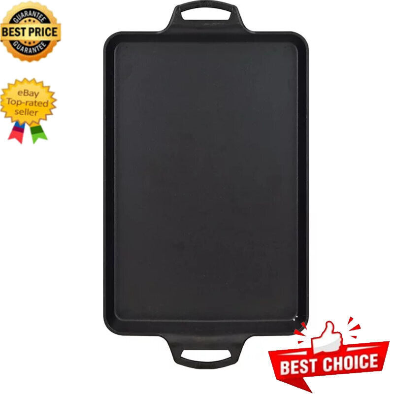 Cast Iron Baking Pan Nonstick Home Cookie Sheet Baking Pan Tray Easy To Clean US