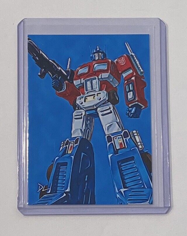 Optimus Prime Limited Edition Artist Signed Transformers Trading Card 6/10