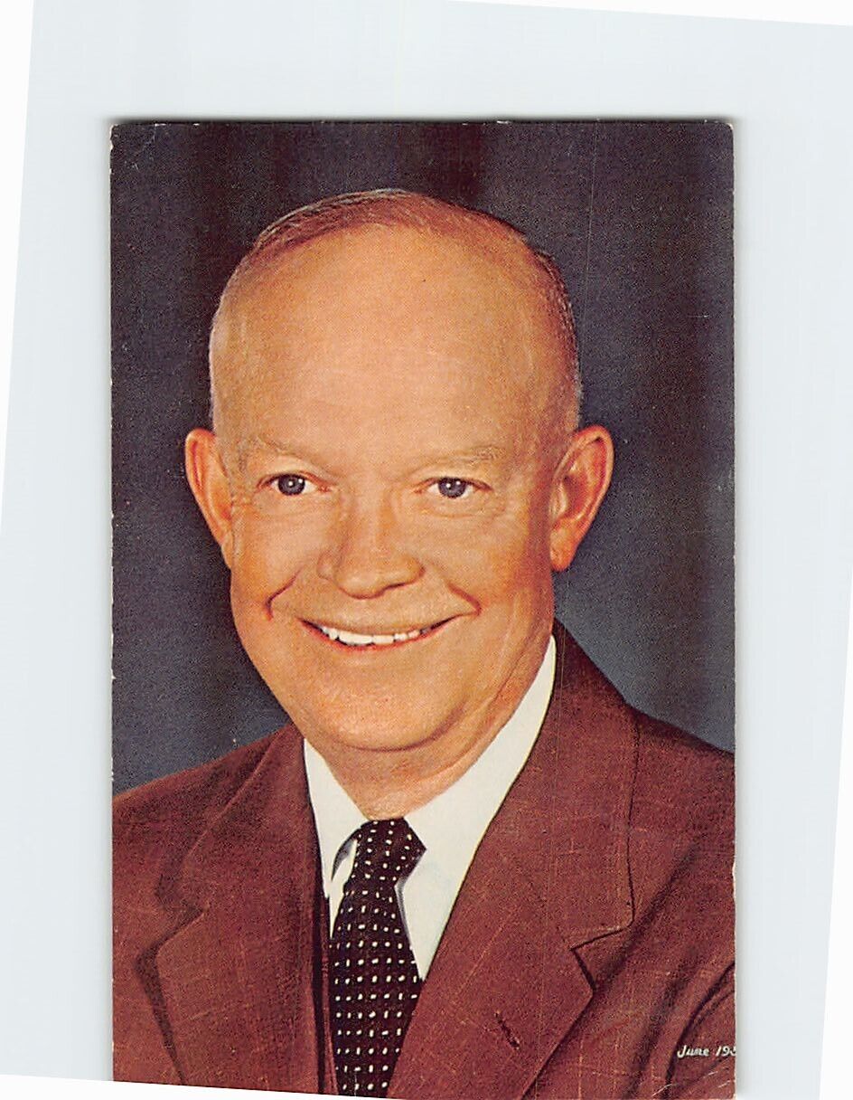 Postcard Dwight David Eisenhower Greetings From Cleveland Ohio USA
