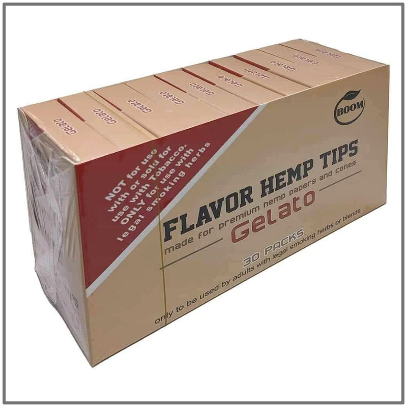 🍨Boom Hemp Tips Gelato Flavor 30 packs= 1 Full Box