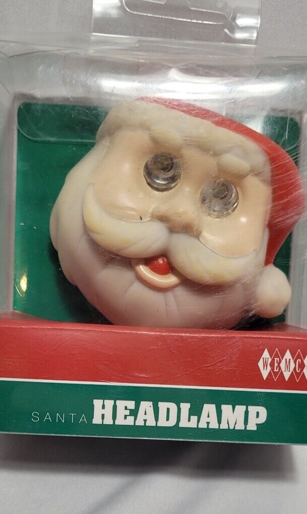 Santa Claus Battery Operated Headlamp~New In Box WEMCO CO.  MSRP $20