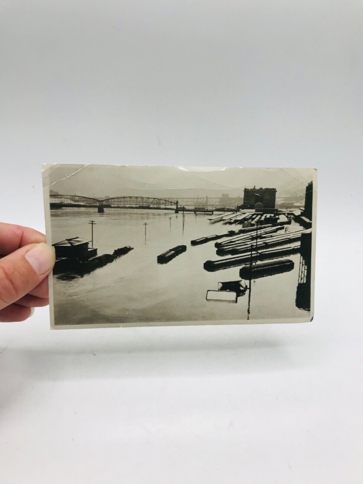 Antique Photo Pittsburgh Pennsylvania Big Flood Photograph
