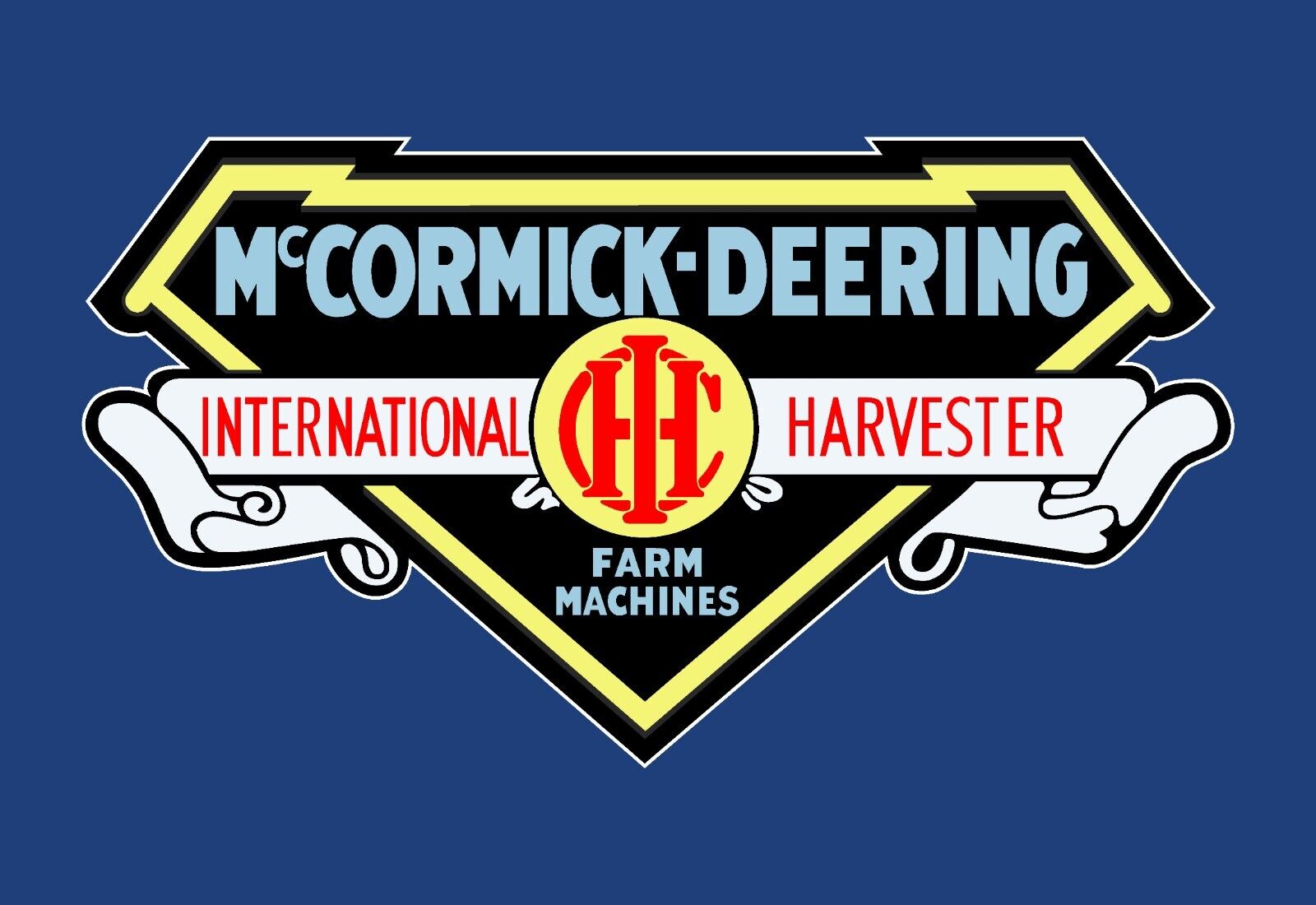 McCormick - Deering 1927 Vintage - Emblem International Harvester Sticker Decal