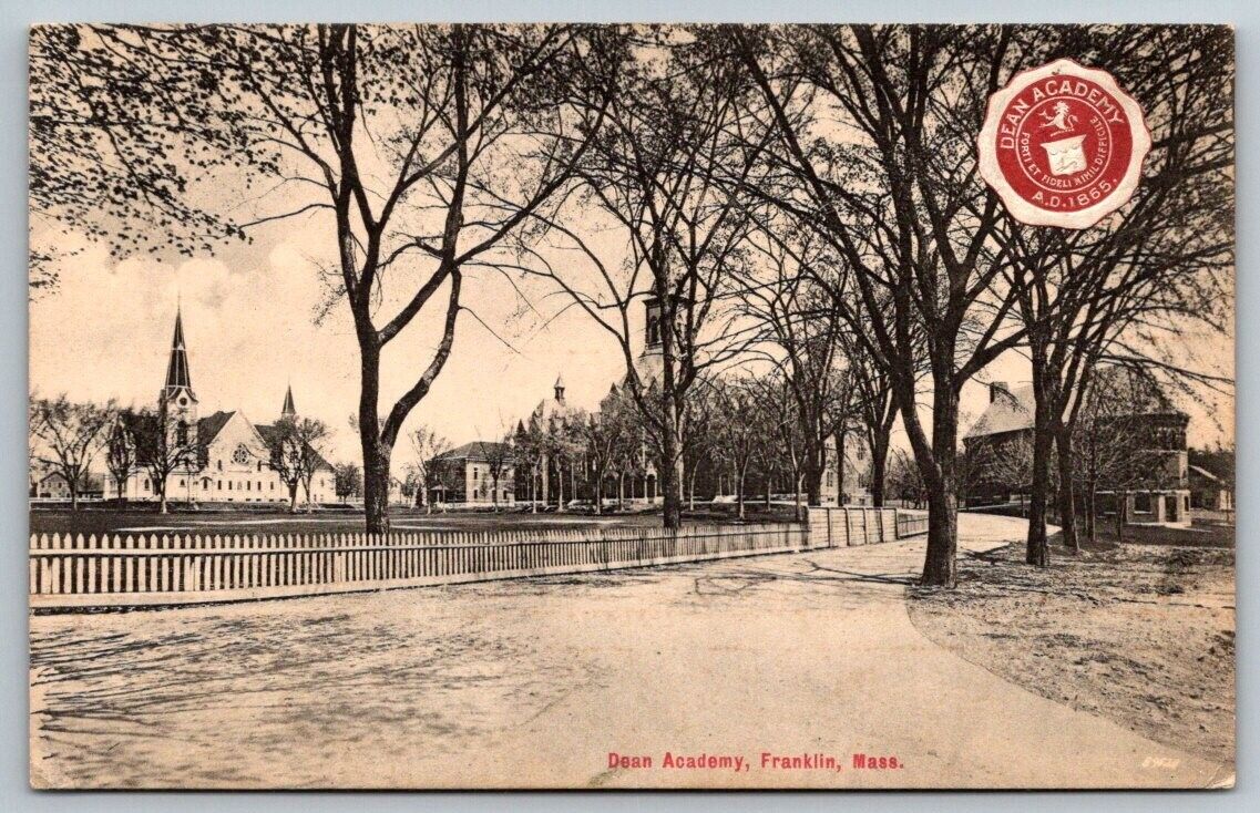 Vintage Massachusetts Postcard - Dean Academy   Franklin  1913