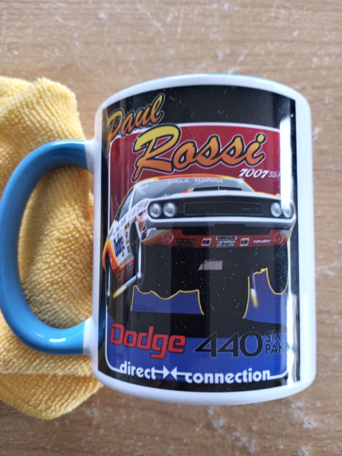 Direct Connection Paul Rossi Coffee cup Mopar 440 six pack Challenger
