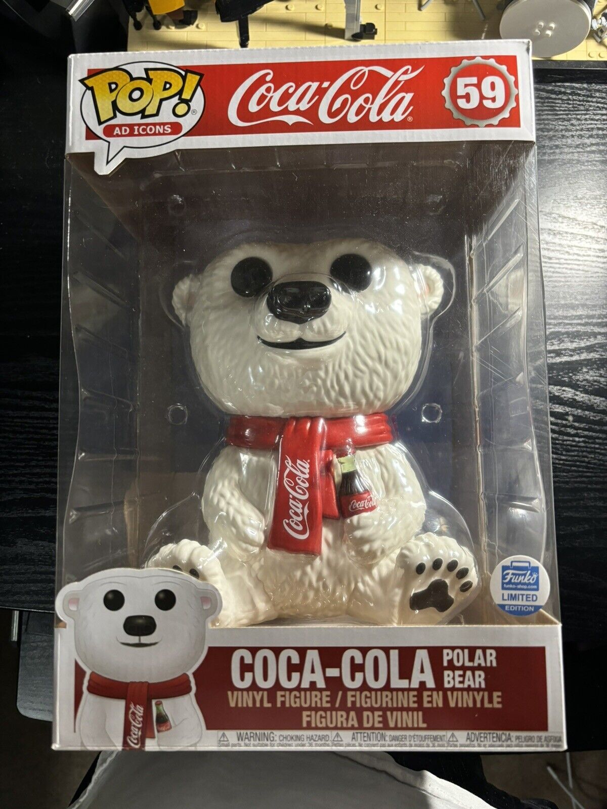 Funko POP Ad Icons 10 inch Coca Cola Bear #59 Exclusive
