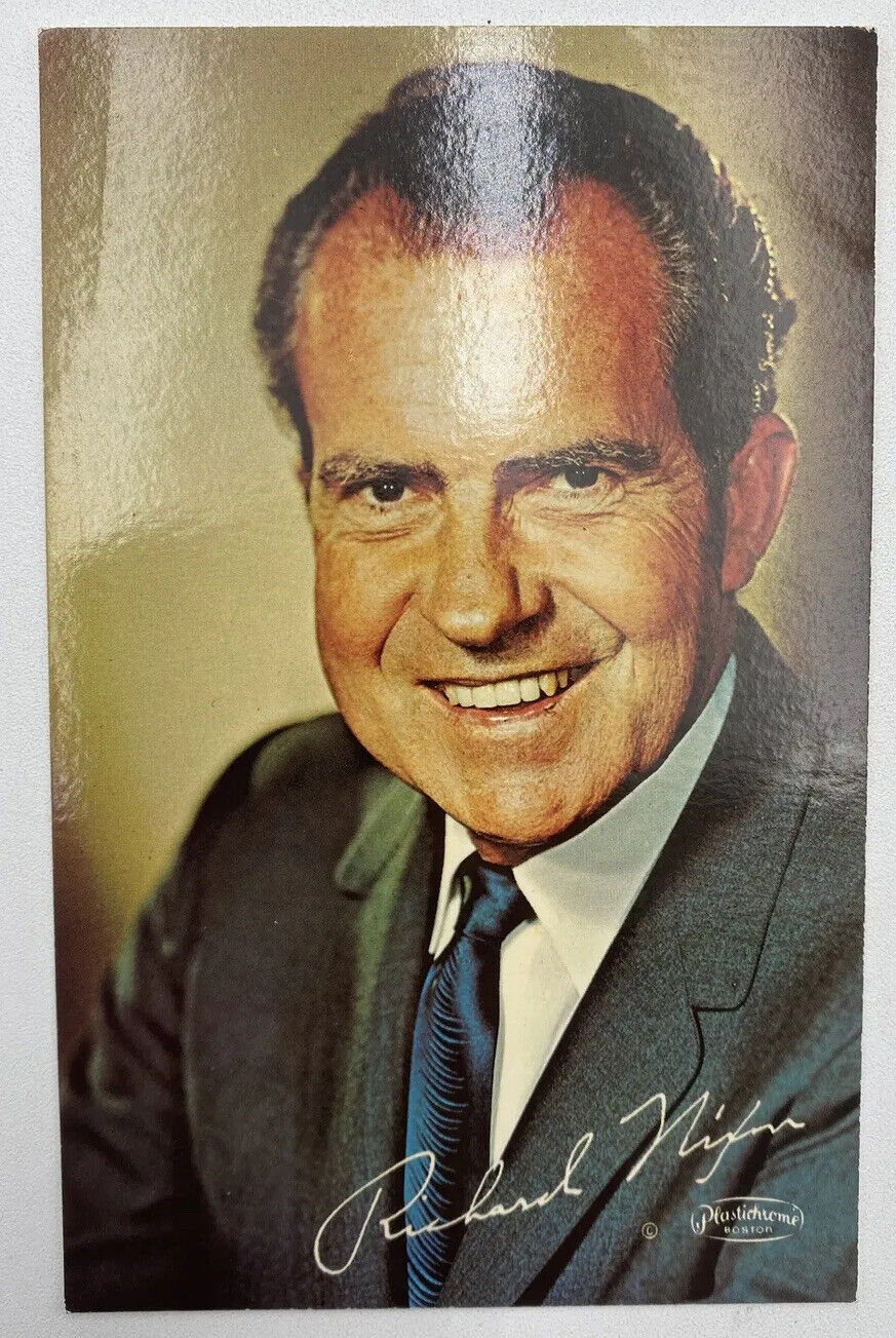 Postcard Richard M. Nixon 1968 Portrait