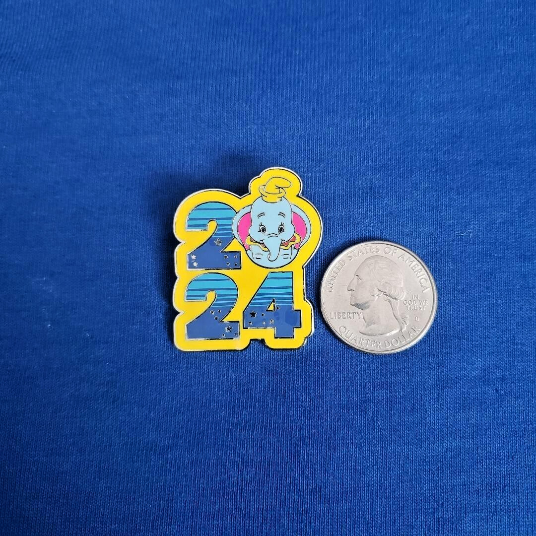 Disney Parks Booster Pin 2024 Dated Pin Dumbo The Flying Elephant