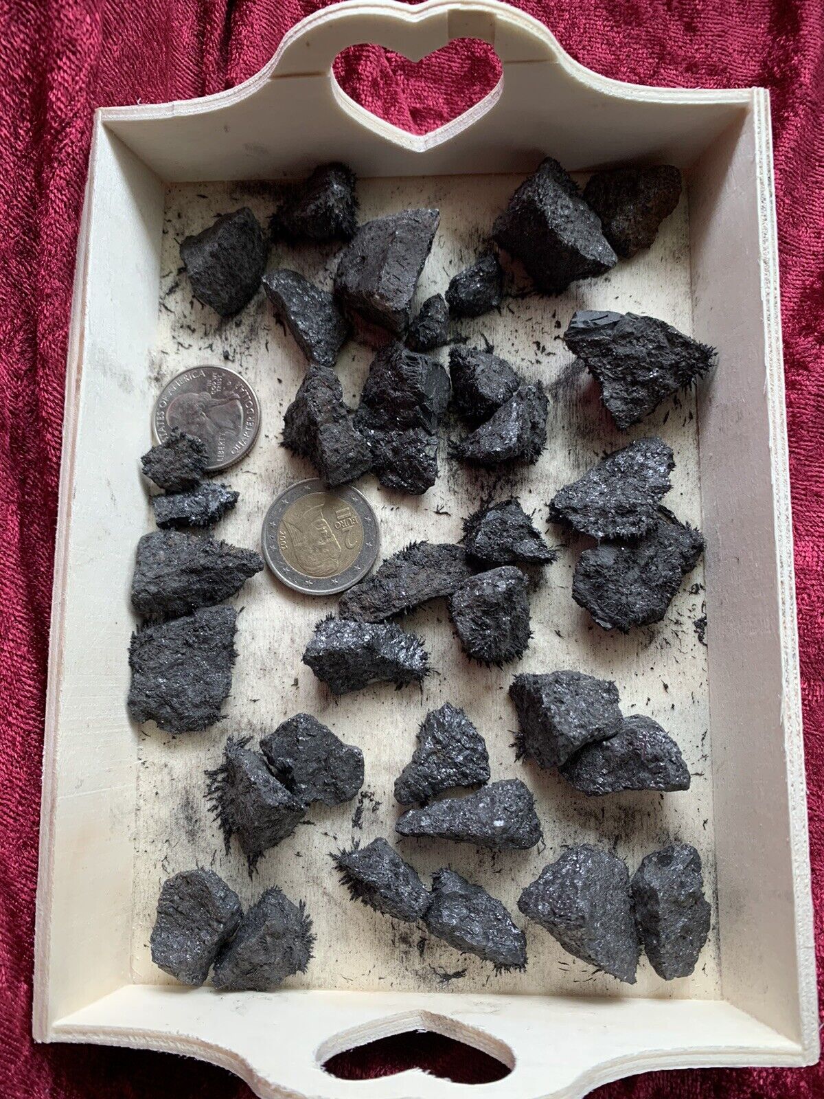 Genuine Live-Lodestone pair- Magnetite Mined in NY USA ADIRONDACK -Small