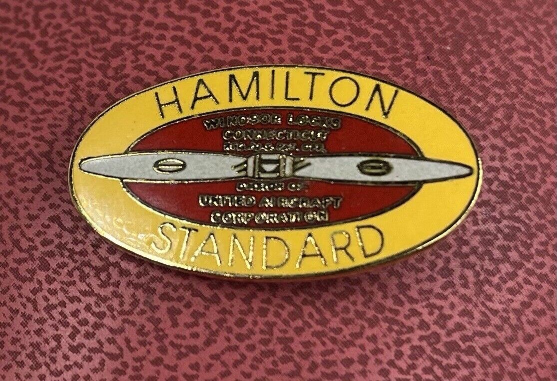 WWII ENAMEL HAMILTON  STANDARD AIRCRAFT PIN WW2 Propeller Props