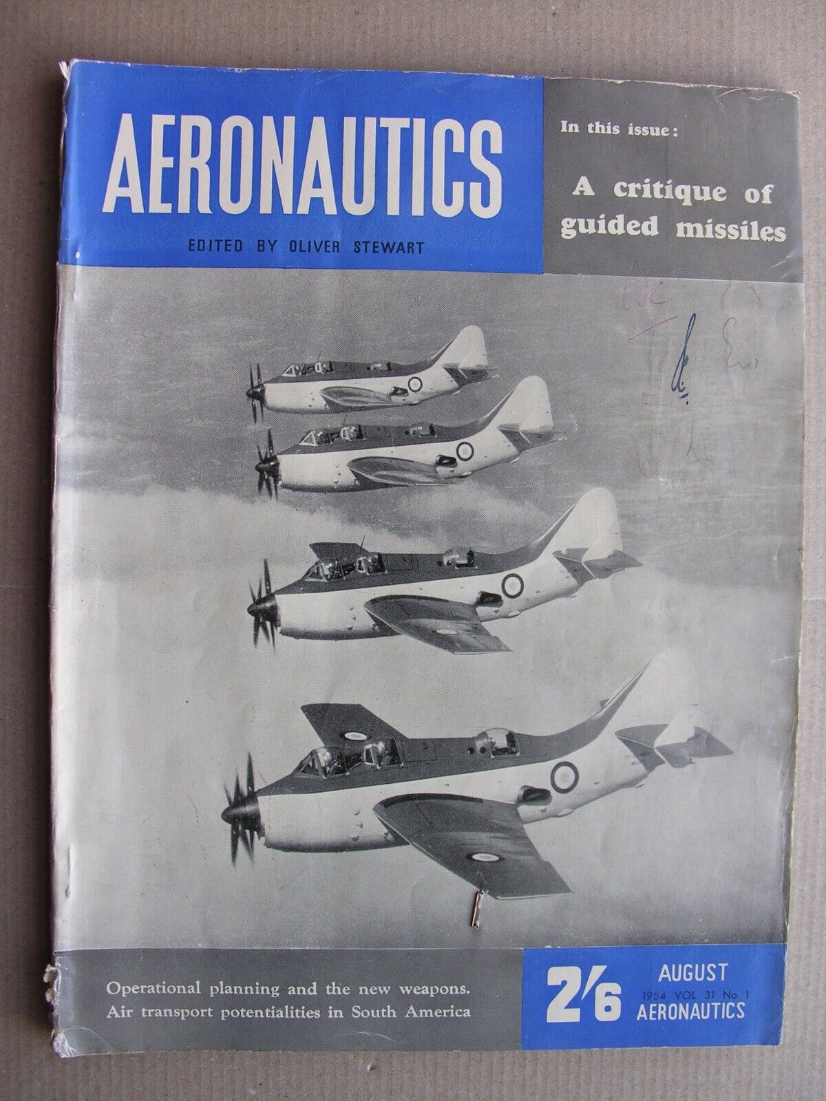 AERONAUTICS MAGAZINE August 1954 Baginton, South America, Aerobatics, Boeing 707