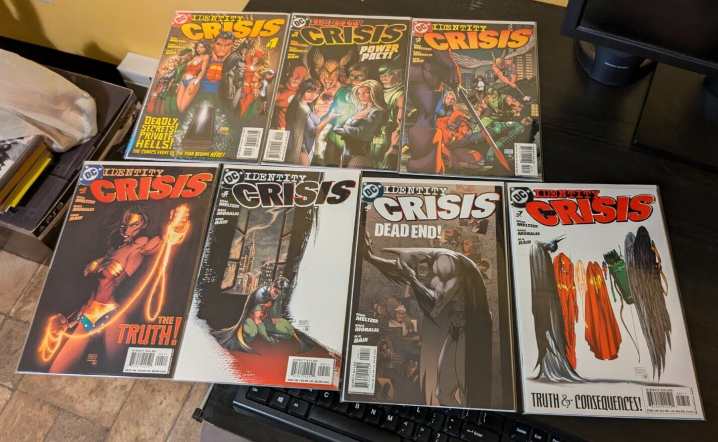 Identity Crisis #1-7 2004-2005 DC Comics Set