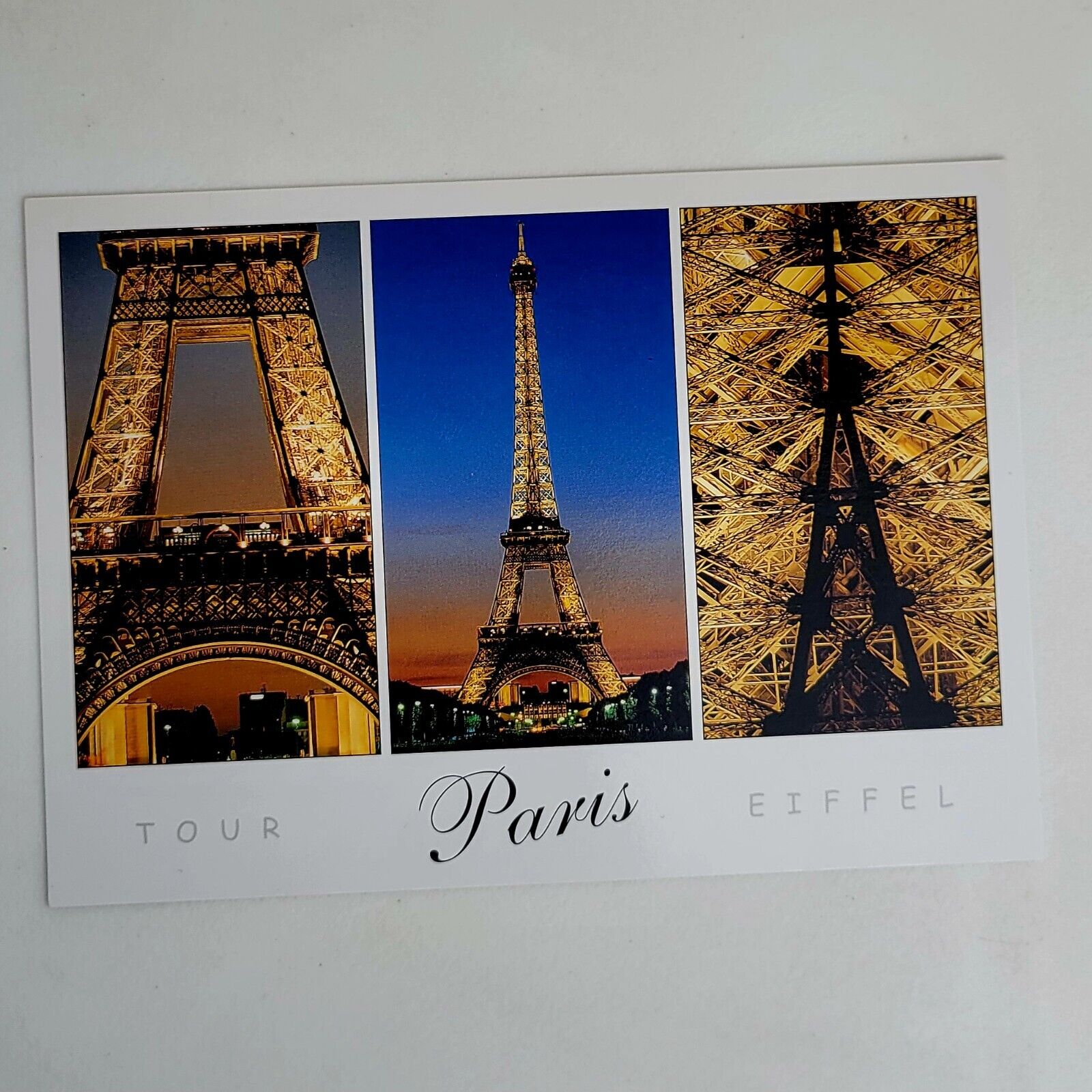 Vintage Postcard EIFFEL TOWER Paris, France Repro Unposted Nice Condition L👀K