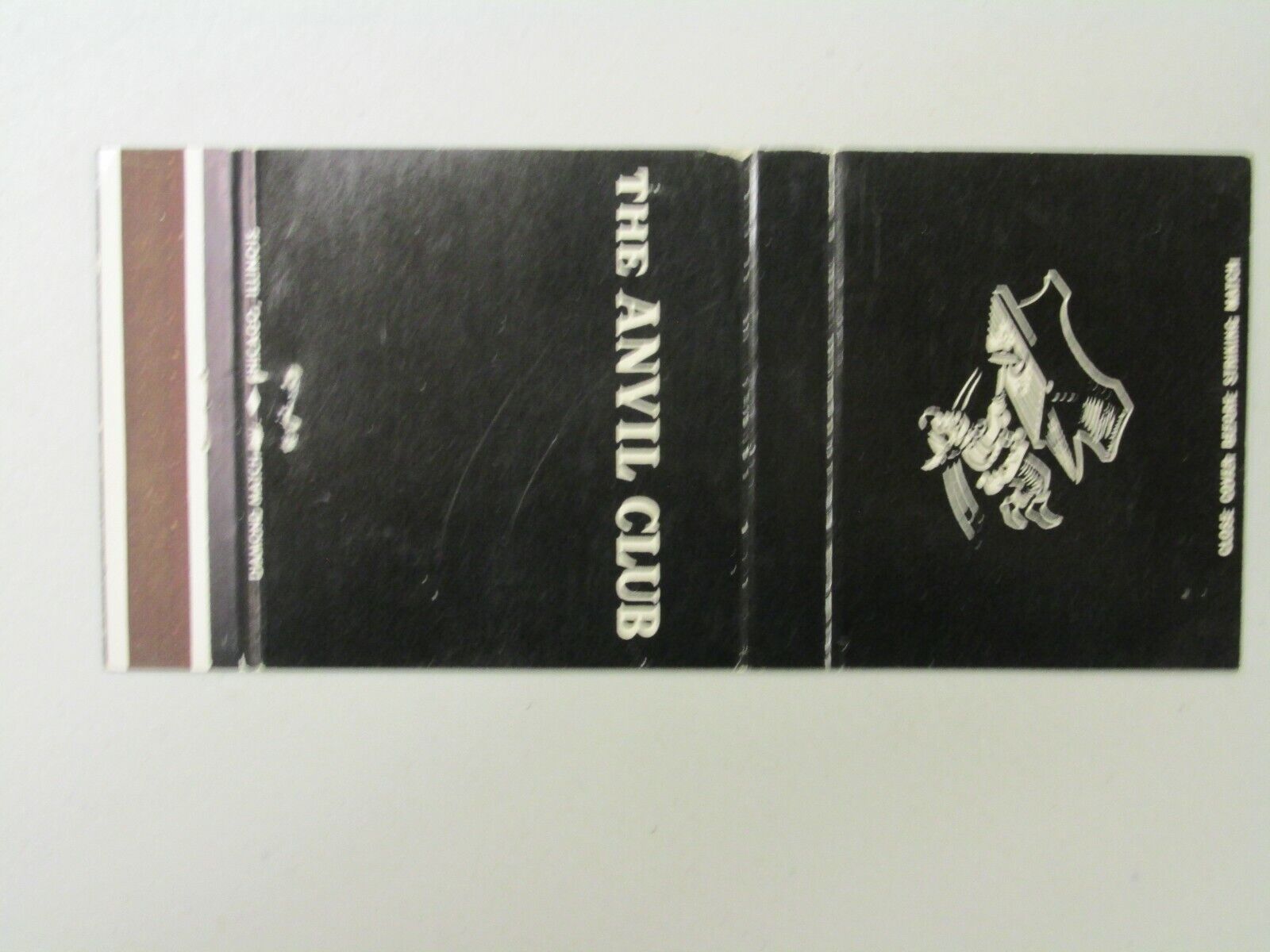 AE339 Matchbook The Anvil Club Advertisement 